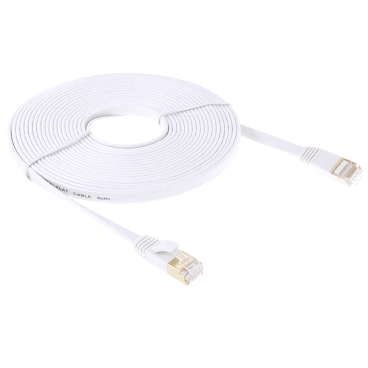 Câble LAN réseau Ethernet RJ45 plat ultra-plat 10Gbps haute vitesse plaqué or (5m)