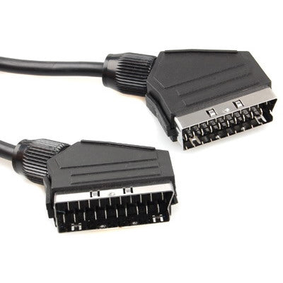 20 Pin SCART to SCART Cable For DVD / HDTV / AV / TV Cable Length: 1.5m
