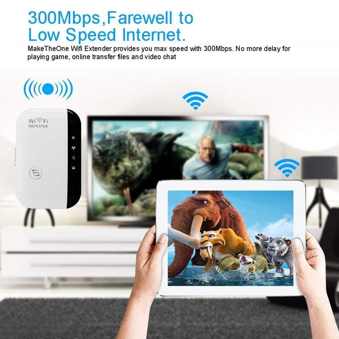 WS-WN560N2 300Mbps Wireless-N WIFI 802.11n Repeater Range Expander Enchufe de la UE (Blanco)