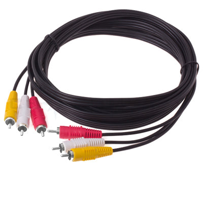 Cable AV RCA estéreo de Audio y video de buena calidad longitud: 15 m