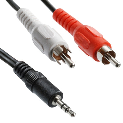 Cable de Audio Macho de 3.5 mm estéreo a RCA Macho de buena calidad longitud: 5 m