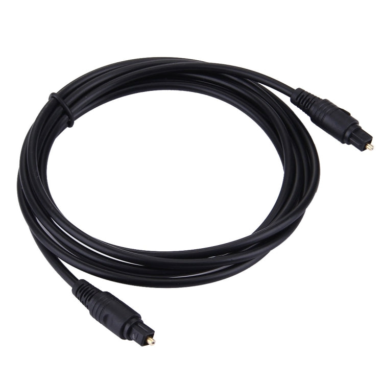 Câble audio numérique à fibre optique avec prise mâle à mâle OD 4,0 mm pour DVD HDTV Longueur : 2 m (noir)