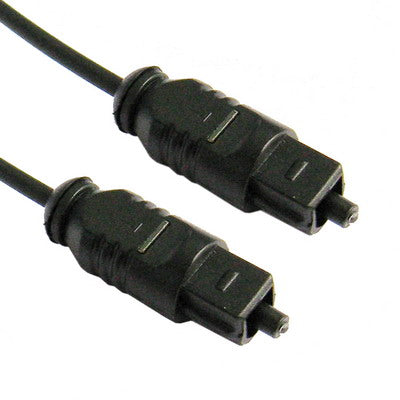 Cable de Audio óptico OD: 2.2 mm longitud: 2 m (Negro)