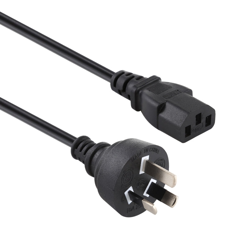 Ordenador PC Cable de Alimentación Cable de 3 clavijas Longitud: 1.8 m Enchufe AU (Negro)