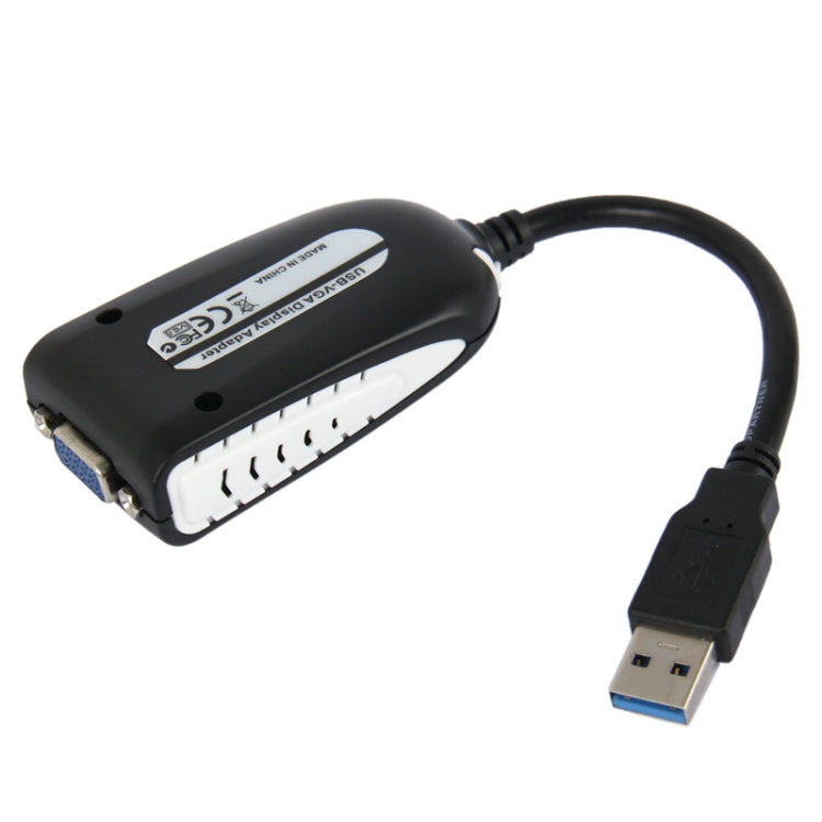 Adaptador de Pantalla USB 3.0 a VGA resolución: 1920 x 1080 (Negro)