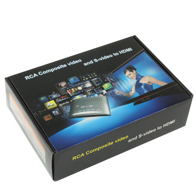 Convertidor de video compuesto RCA y S-Video a HDMI compatible con Full HD 1080P