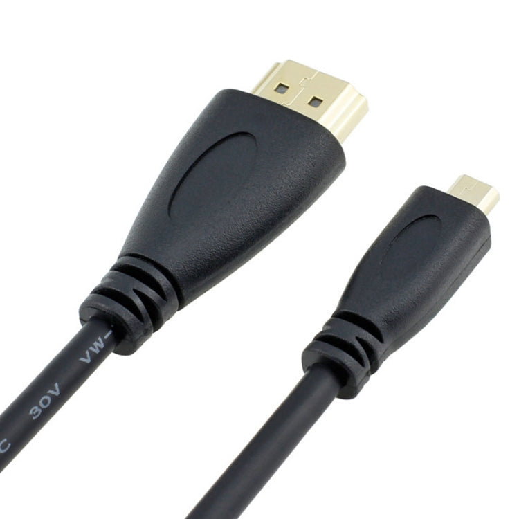 Cable de 19 pines Micro HDMI a HDMI de 1.5 m Versión 1.4 (Negro)