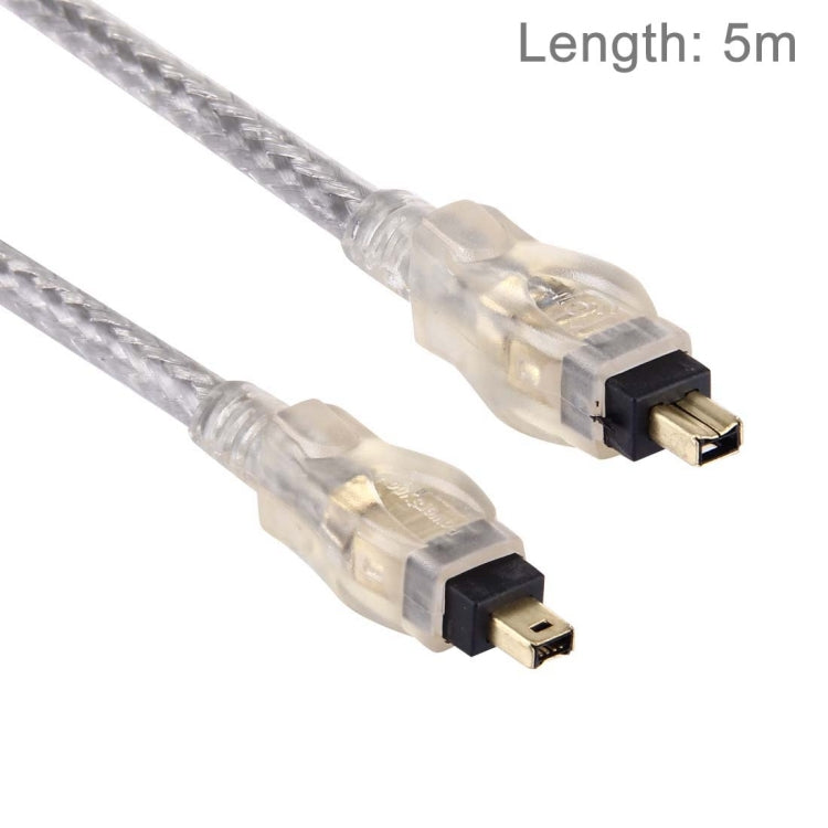 Câble Firewire 4 broches mâle vers 4 broches IEEE 1394 de haute qualité Longueur : 5 m (plaqué or)