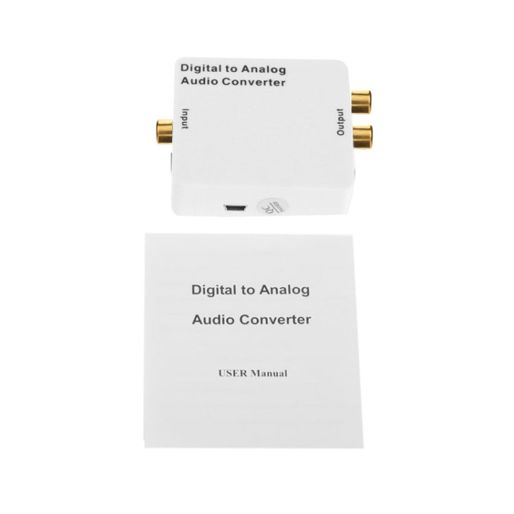 Convertisseur audio numérique vers analogique / Mini décodeur audio Taille : 72 x 55 x 20 mm (blanc)
