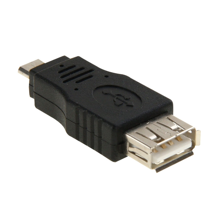 USB 2.0 A Female to Micro USB 5-Pin Male OTG Adapter (Black)