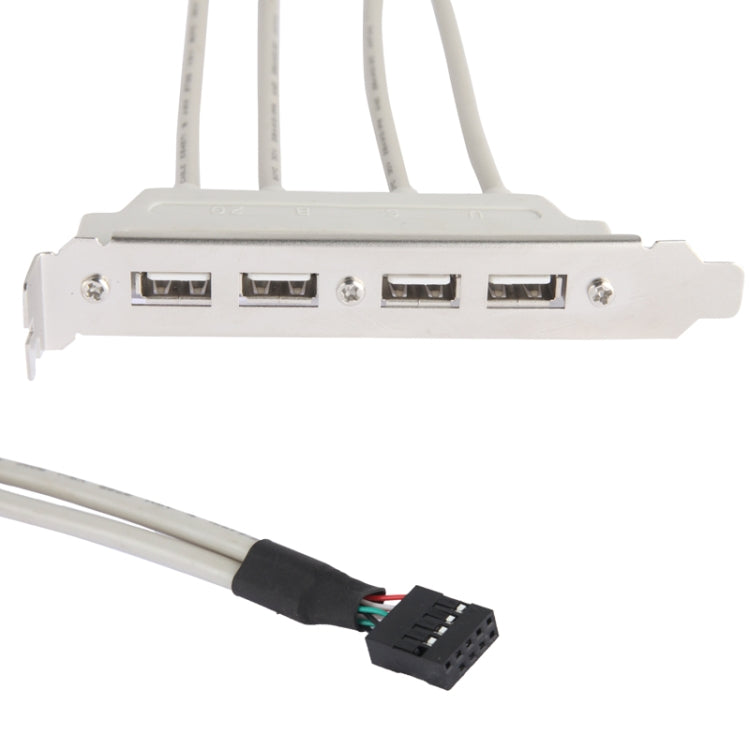 USB 4 Plate Line USB 2.0 Câble d'extension USB haute vitesse pour hayon