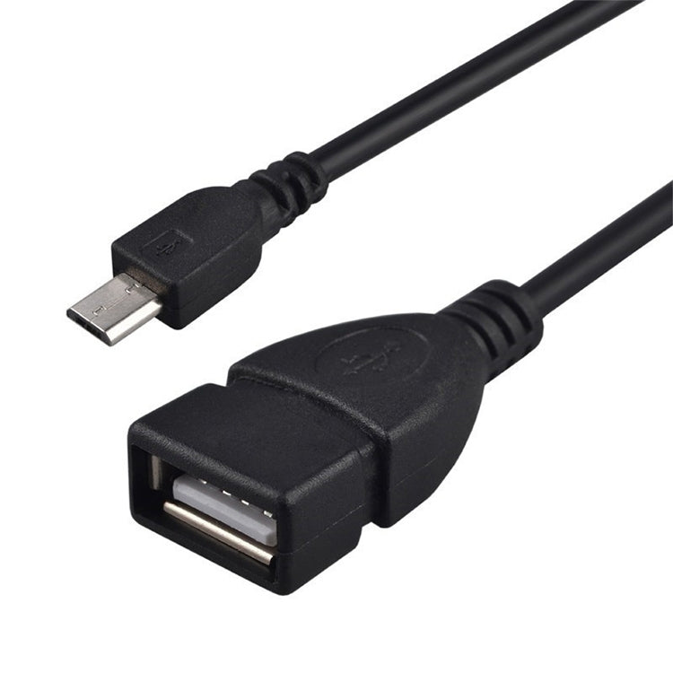 10cm USB 2.0 AF to Micro USB 5 Pin OTG OTG Adapter Cable for Samsung / Nokia / LG / Blackberry / HTC One X / Amazon Kindle / Sony Xperia etc. (Black)