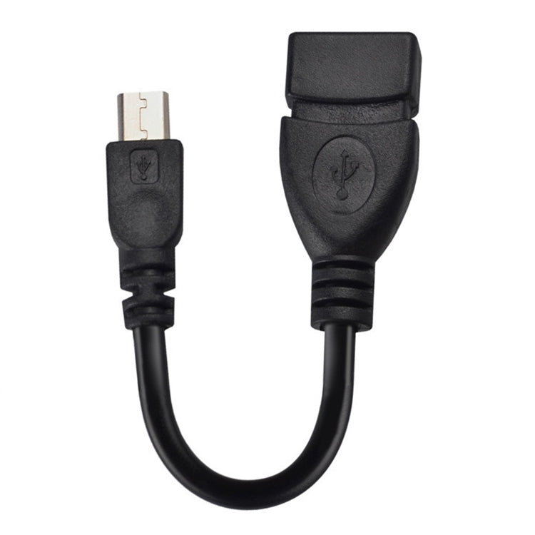 10cm USB 2.0 AF auf Micro USB 5 Pin OTG OTG Adapterkabel für Samsung / Nokia / LG / Blackberry / HTC One X / Amazon Kindle / Sony Xperia etc. (Schwarz)
