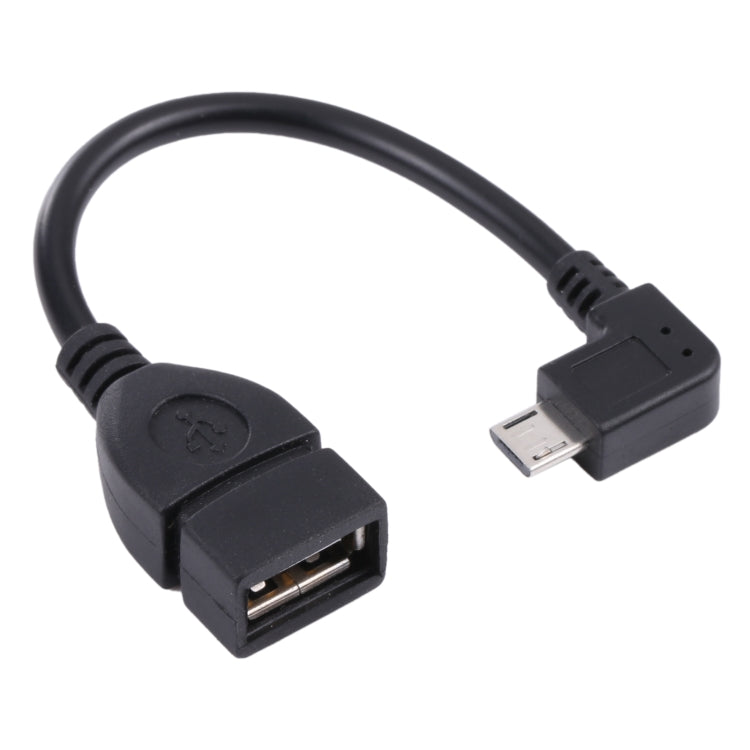 Cable Adaptador Micro USB Micro USB a USB 2.0 AF con función OTG para Galaxy / Nokia / LG / BlackBerry / HTC One X / Amazon Kindle / Sony Xperia etc. (13cm) (Negro)