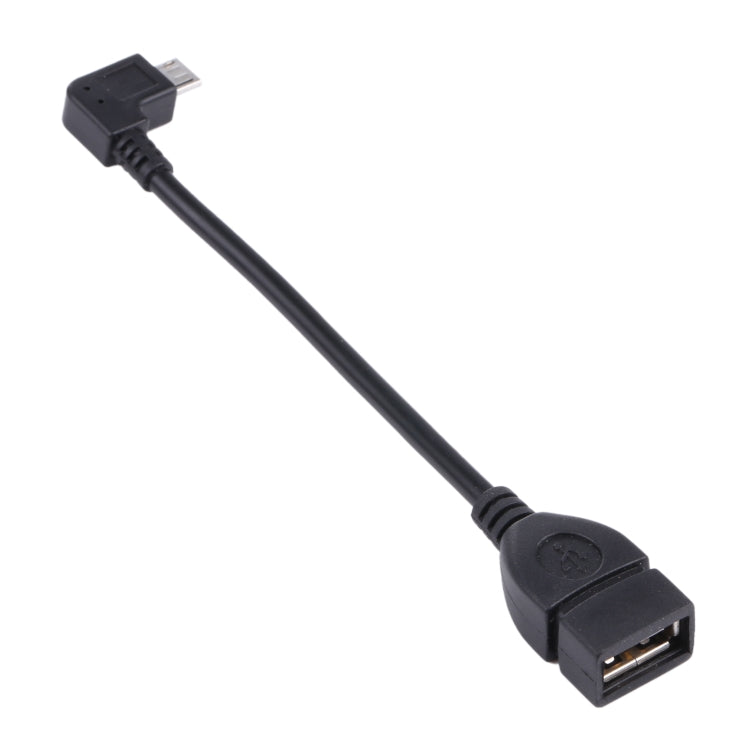 Câble adaptateur Micro USB Micro USB vers USB 2.0 AF avec fonction OTG pour Galaxy / Nokia / LG / BlackBerry / HTC One X / Amazon Kindle / Sony Xperia etc. (13cm) (Noir)