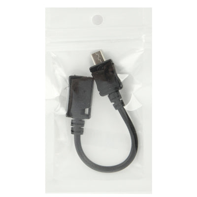 Mini USB Female to Micro USB Male Cable Adapter length: 13 cm (Black)
