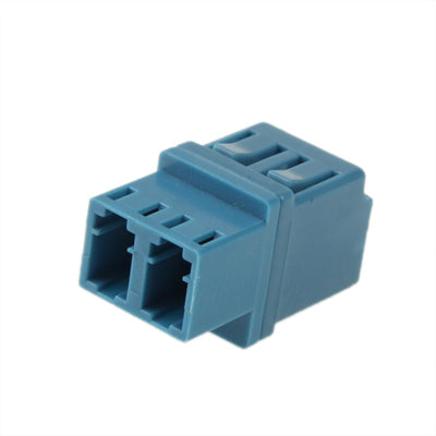 LC-LC Singlemode Duplex Fiber Flange / Connector / Adapter / Lotus Root Device (Blue)