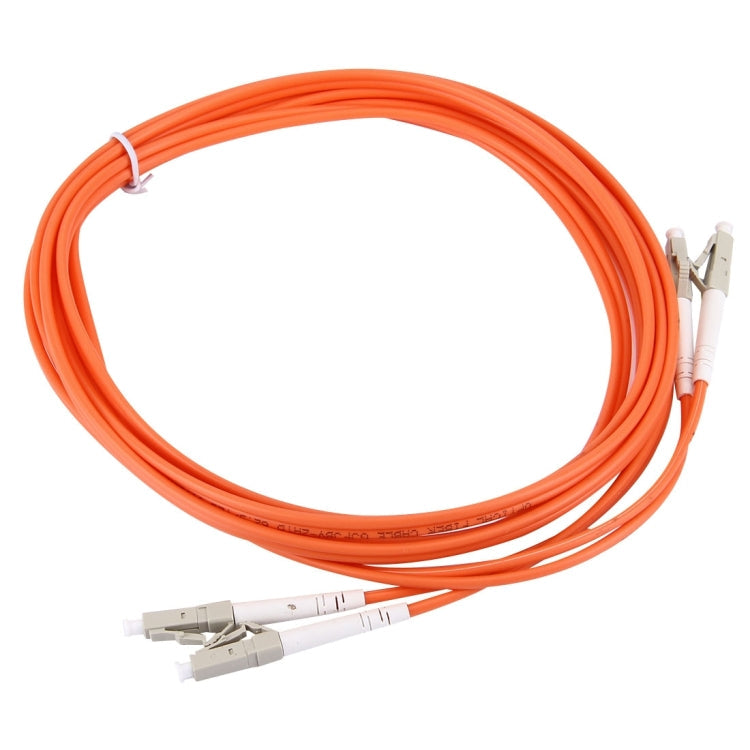 LC-LC single core multimode fiber optic jumper length: 3m