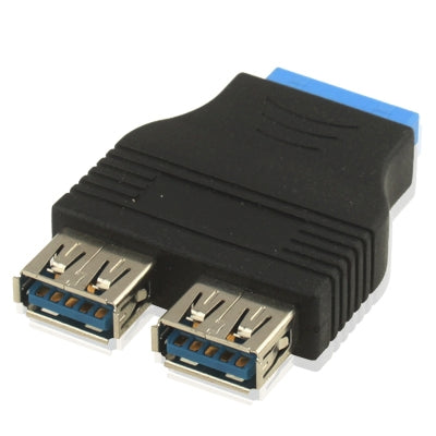 2 x USB 3.0 AF to 20 pin adapter