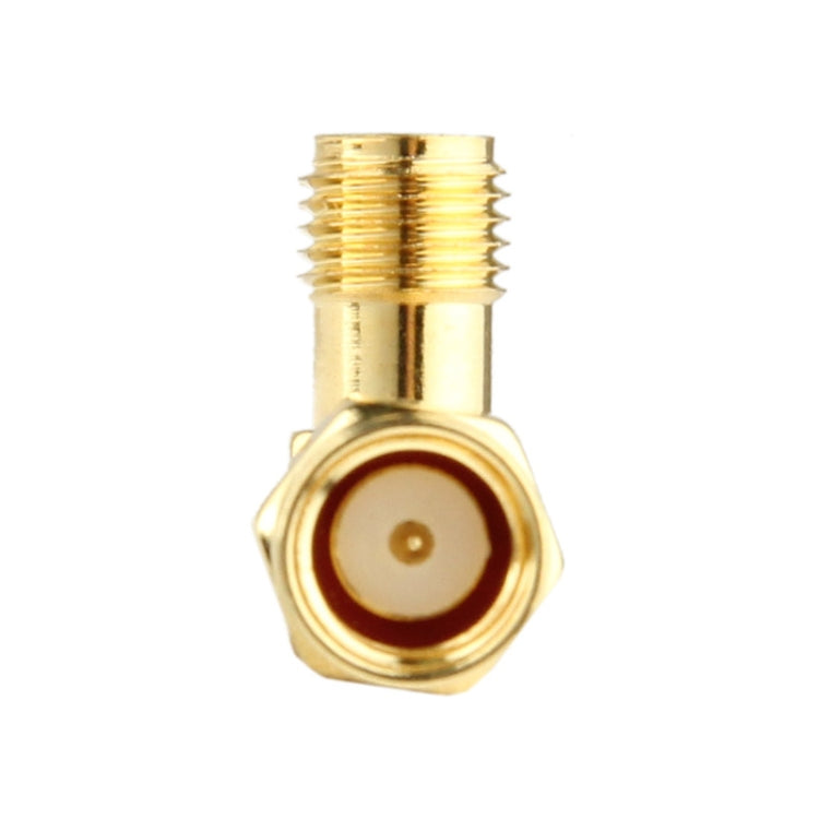 SMA Female to SMA Male Adapter Gold plated with 90 degree angle