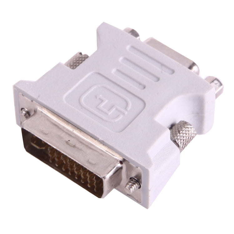 24 + 5 VGA femelle vers 15 broches DVI-I mâle Dual Link Video Monitor Adapter Converter (Gris)