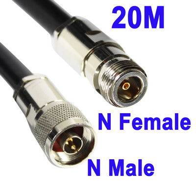 Câble d'extension WiFi N femelle vers N mâle Longueur du câble : 20 m