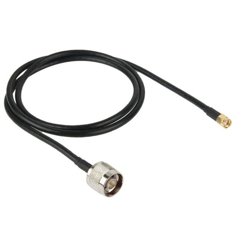 Cable convertidor N Macho a RP-SMA longitud: 100 cm (Negro)
