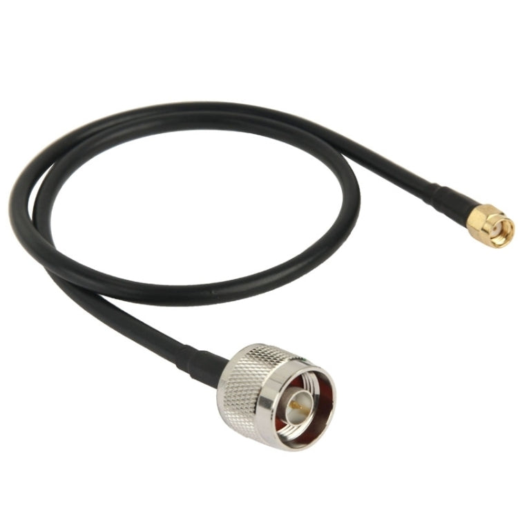 N Male to RP-SMA Converter Cable length: 50 cm (Black)