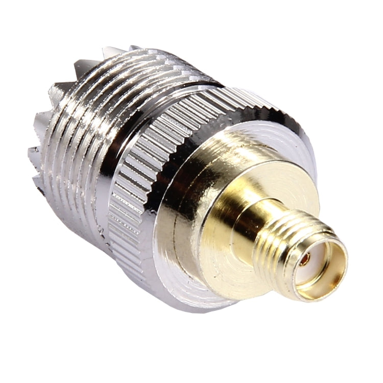 SMA Female to UHF Female Coaxial Adapter (Silver)