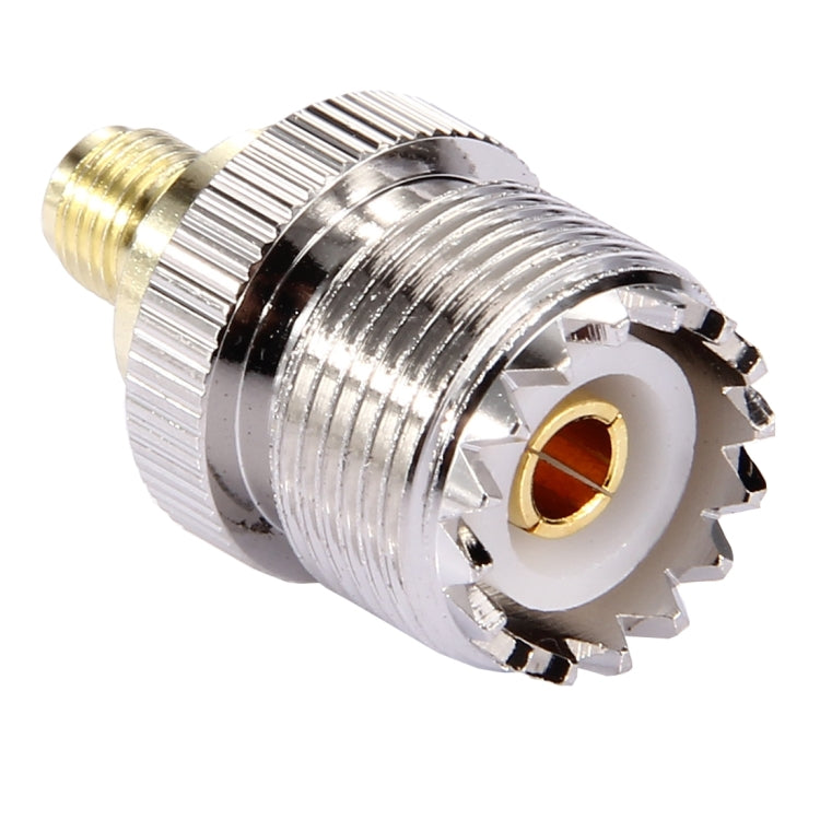 SMA Female to UHF Female Coaxial Adapter (Silver)