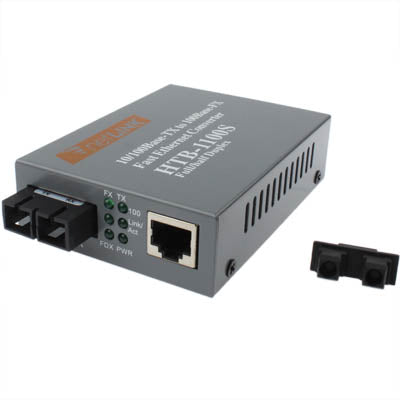 Transceptor de fibra Fast Ethernet multimodo