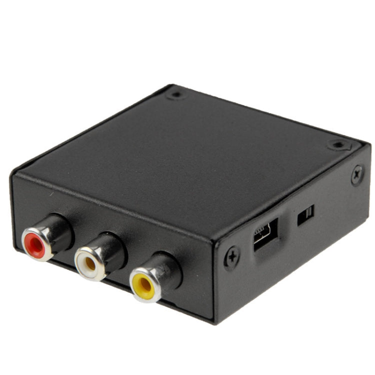HDV-M610 Mini Size Full HD 1080P HDMI to AV/CVBS Video Converter Adapter (Black)