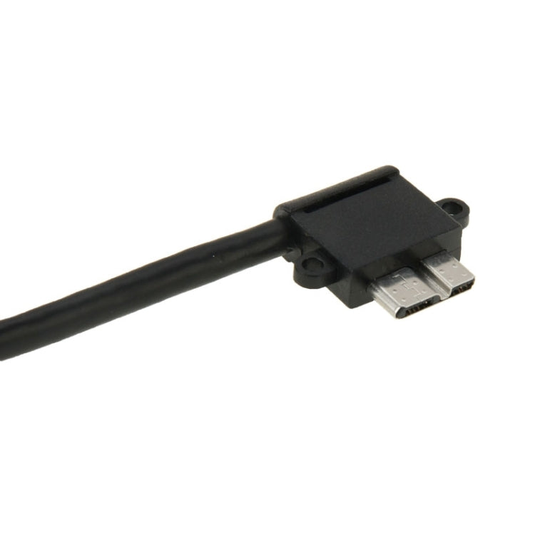 Câble de données USB 3.0 vers Micro 3.0 90 degrés pour Galaxy Note III / N9000 longueur : 26 cm