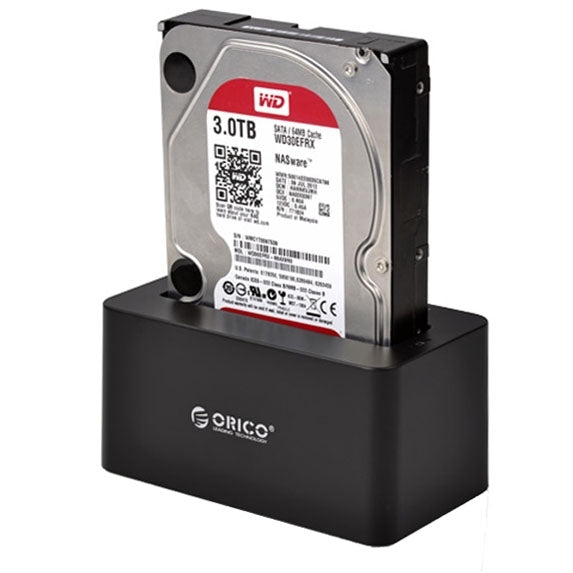 ORICO 6619US3 5Gbps Super Speed ​​​​USB 3.0 vers SATA Station d'accueil pour disque dur 2,5 pouces / 3,5 pouces (Noir)
