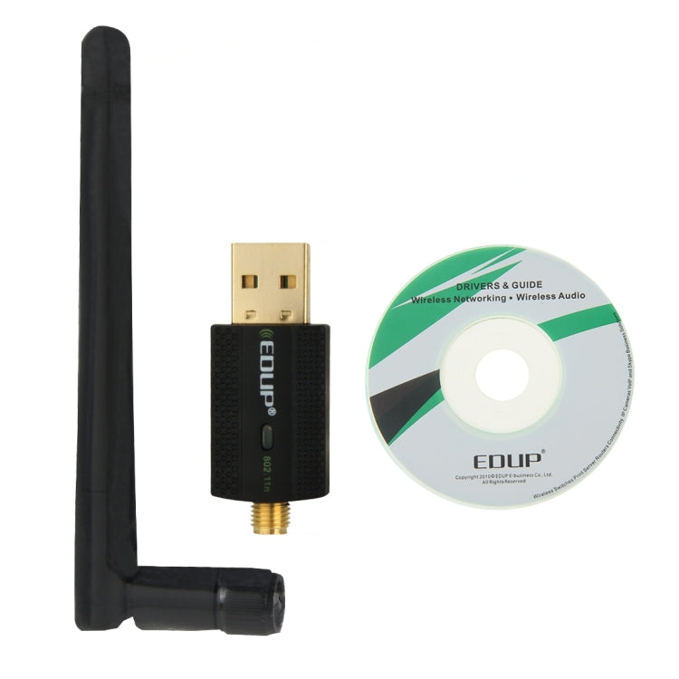 EDUP EP-N1581 Mini USB Wifi 802.11n/g/b 300Mbps 2.4GHz Adaptateur Sans Fil Antenne Externe