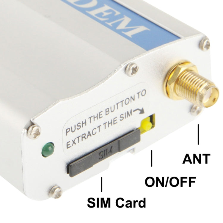 Módem RS232 GPRS / Módem GSM compatible con Tarjeta SIM GSM: entrega aleatoria de Señal de 900 / 1800 MHz