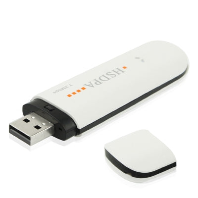 Modem sans fil HSDPA 3G USB 2.0 7,2 Mbps avec emplacement pour carte TF Livraison de signal aléatoire (blanc)