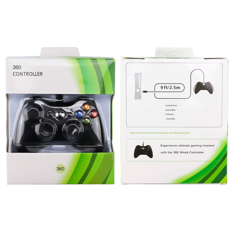 USB 2.0 Wired Controller Gamepad For Xbox 360 Plug and Play Cable Length: 2.5m