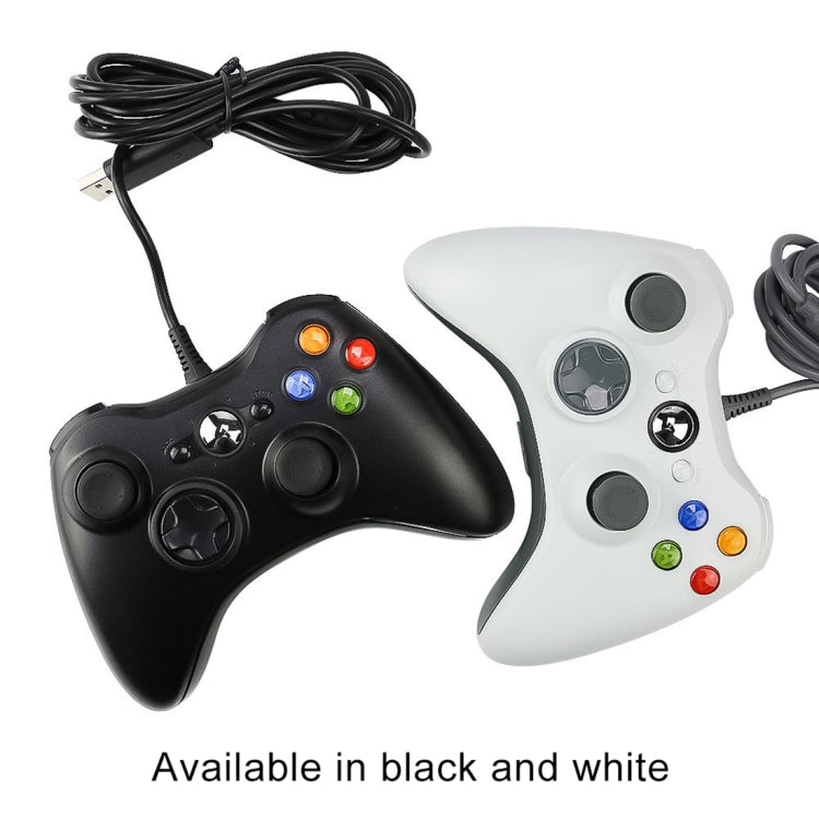 Gamepad Controlador con Cable USB 2.0 Para Xbox 360 Plug and Play Longitud del Cable: 2.5 m (Negro)