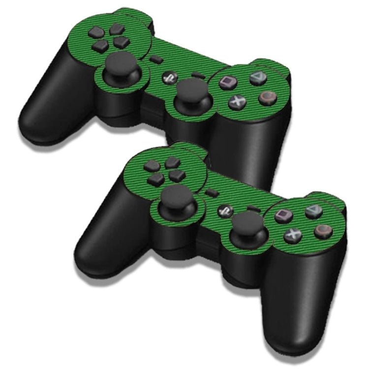 Peaux de texture en fibre de carbone pour console de jeu PS3 (vert)