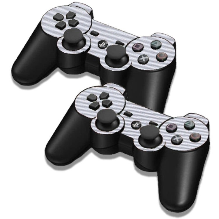 Peaux de texture en fibre de carbone pour console de jeu PS3 (gris)