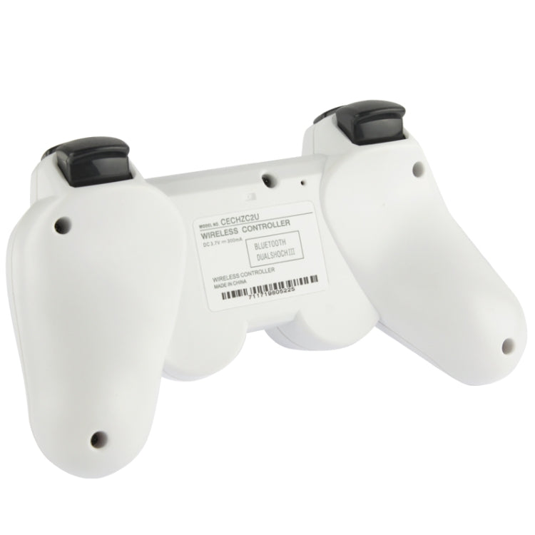 Double Shock III Wireless Controller Manette Sans Fil Double Shock III for Sony PS3 has vibration action (with logo) (White)