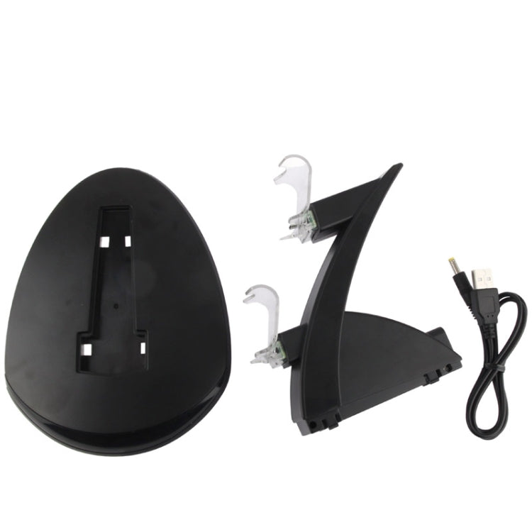 2 x USB Charging Station Stand / Controller Charging Stand For PS4 (Black)