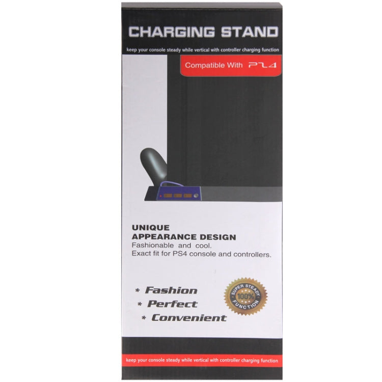 Soporte de Carga USB Dual Cooling Fan Controller Stand Holder Cooler Para PS4 Console Cooler (Negro)