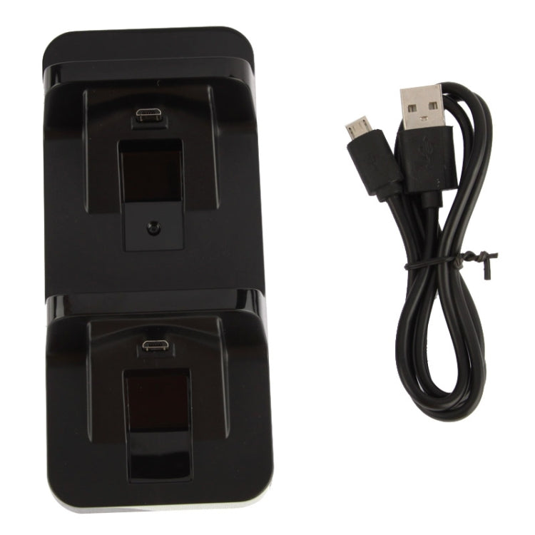 Station d'accueil double chargeur USB DOBE pour manette sans fil PS4 (TP4-002) (noir)