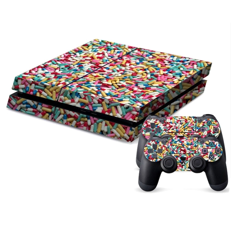 Pills Pattern Decal Stickers For PS4 Game Console
