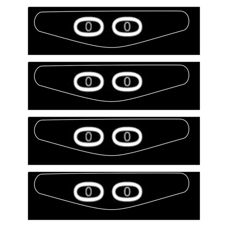 Etiqueta engomada de la barra de la Luz fresca de 4 PCS Para el Controlador de PlayStation 4 DualShock 4