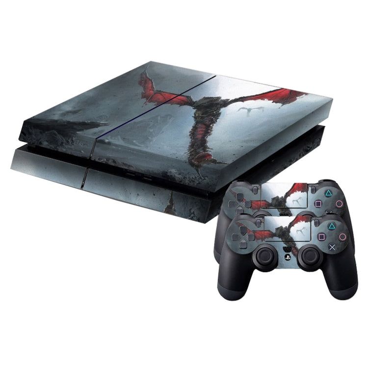 Bat dragon pattern Cover Skin Protective Sticker For PS4 Game Console