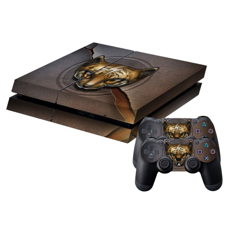 Cat Pattern Cover Skin Sticker For PS4 Game Console