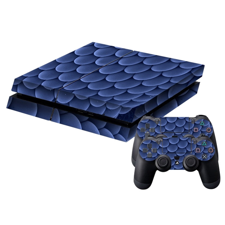 Blue balls pattern Cover Skin Sticker For PS4 Game Console